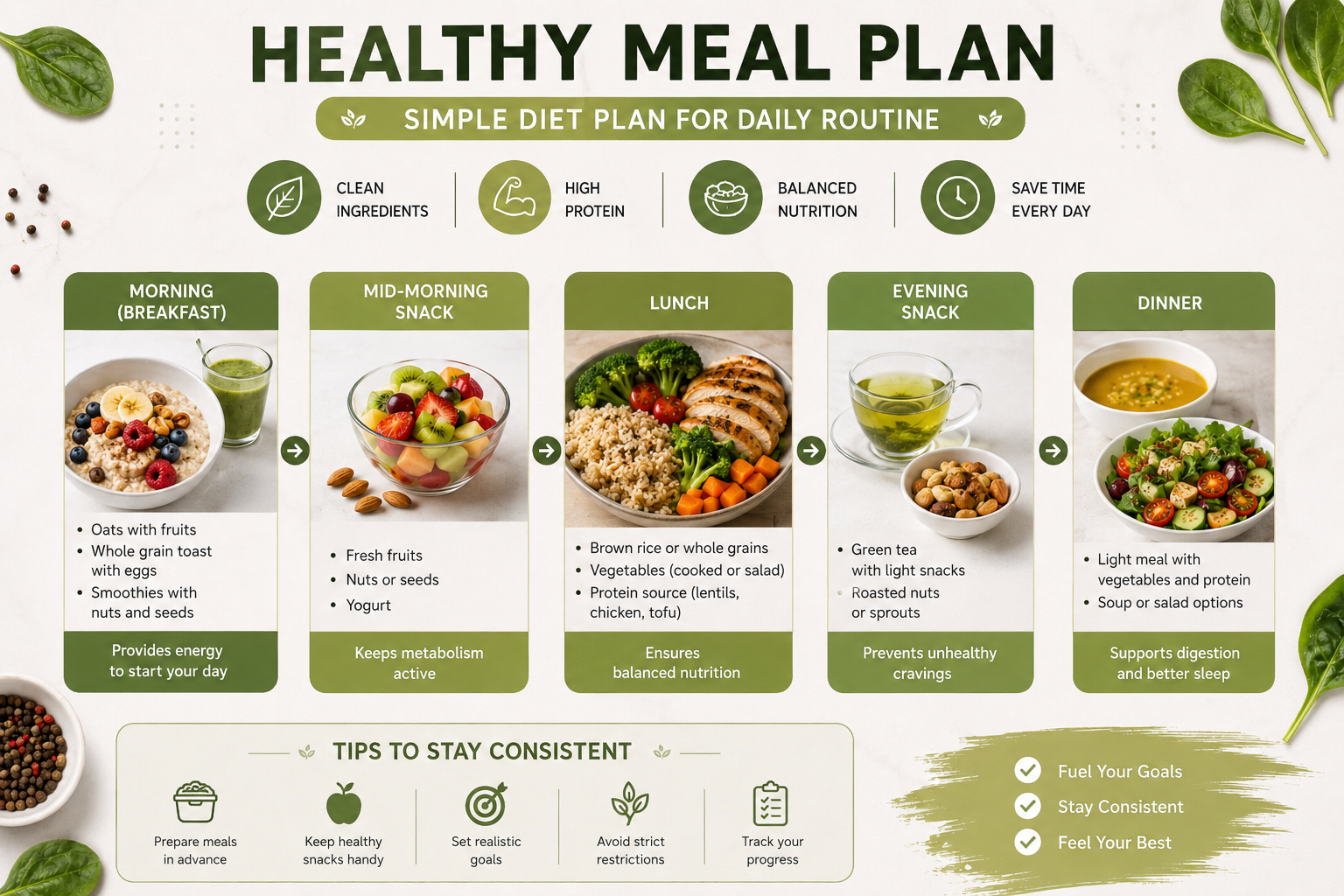 What Are Healthy Meal Plans? | Simple Diet Plan for Daily Routine