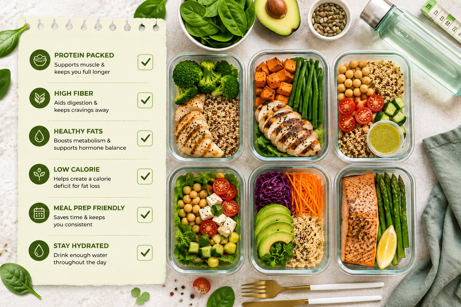Fat Loss Meal Prep Ideas: Healthy Meal Prep Ideas for Fat Loss